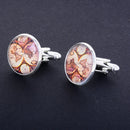 1Pair Men's Unique Europe Time Gem French Cuff Link Antique Map Cufflinks Accessory