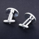 1Pair Men's Unique Europe Time Gem French Cuff Link Antique Map Cufflinks Accessory