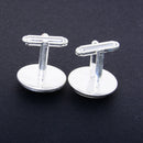 1Pair Men's Unique Europe Time Gem French Cuff Link Antique Map Cufflinks Accessory