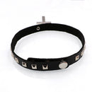 Fashion Black Artifical Leather Gothic Vintage Cross Pendant Choker Necklace