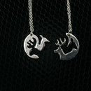 Fashion Elk Camel Pendant Necklaces Vintage Couples Memorial Day Gift for Lovers