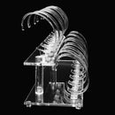 Acrylic 2-Tier Wrist Watch Bracelet Display Rack Stand Holder 1 Set Clear
