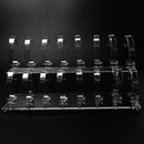 Acrylic 2-Tier Wrist Watch Bracelet Display Rack Stand Holder 1 Set Clear
