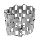 Lady Party Jewelry Hand Chain Punk Silver Antique Heavy Metal Dull Polish Bracelet