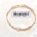Simple Fashion Braided Weave Design Hollow Cuff Gold Bracelet Bangle Jewelry Women