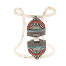 Adjustable Open Wide Turquoise Cuff Bangle Bracelet Punk Ethnic Jewelry