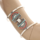 Adjustable Open Wide Turquoise Cuff Bangle Bracelet Punk Ethnic Jewelry