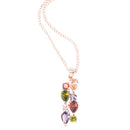 Charming Womens Teardrop Multi-Colored Bar Necklace Fashion Jewelry Xmas New Year Gift