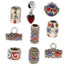 10mm Chinese Style Cloisonne Enamel Pipe Beads for Fashion DIY Jewelry Accessories 3"