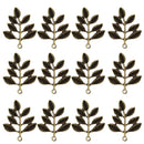 30pcs Antique Bronze Leaf Charms Pendant Lot Connector Jewelry DIY Craft