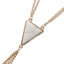 Boho Vintage Sandy Body Thigh Chain Turquoise Tassle Multilayer Charm for Women Leg Bracelet