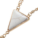 Boho Vintage Sandy Body Thigh Chain Turquoise Tassle Multilayer Charm for Women Leg Bracelet
