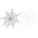 Large Black Spider Web 5 Foot Rope Spiderweb Halloween Decorations