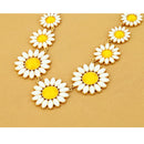 Womens Jewelry Sunflower Bib Statement Collar Charm Necklace