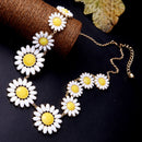 Womens Jewelry Sunflower Bib Statement Collar Charm Necklace