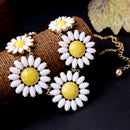 Womens Jewelry Sunflower Bib Statement Collar Charm Necklace