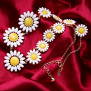 Womens Jewelry Sunflower Bib Statement Collar Charm Necklace