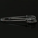 Silver Plated Crystal Rhinestone Safety Pin Brooch Clip Ladies Girls Scarf Coat Gown Accessory