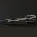 Silver Plated Crystal Rhinestone Safety Pin Brooch Clip Ladies Girls Scarf Coat Gown Accessory