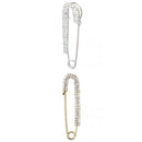 Silver Plated Crystal Rhinestone Safety Pin Brooch Clip Ladies Girls Scarf Coat Gown Accessory
