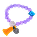 Women Bohemian Charm Round Beads Bracelet Tassel Bangle