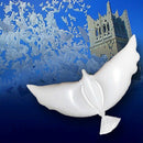 White Peace Bird Helium Balloons Wedding Christening Party Funeral Decoration Prop