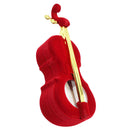 Violin Jewelry Box Ring Earring Necklace Xmas Festival Storage Gift Cases