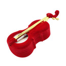 Violin Jewelry Box Ring Earring Necklace Xmas Festival Storage Gift Cases