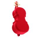 Violin Jewelry Box Ring Earring Necklace Xmas Festival Storage Gift Cases