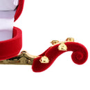 Violin Jewelry Box Ring Earring Necklace Xmas Festival Storage Gift Cases