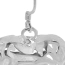 Women Jewelry Classical Silver Heart Shape Hollow Dangle Earrings Ear Studs