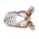 Large Ladies Acrylic Floral Flower Hair Claw Hair Accessories Leopard