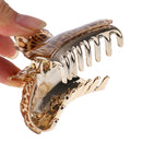 Large Ladies Acrylic Floral Flower Hair Claw Hair Accessories Leopard