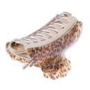 Large Ladies Acrylic Floral Flower Hair Claw Hair Accessories Leopard