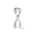 925 Sterling Silver Pinch Bails Jewelry Making Accessory Silver White