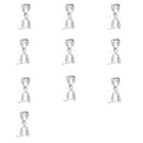 925 Sterling Silver Pendant Pinch Bail Connector Jewelry Making DIY Silver