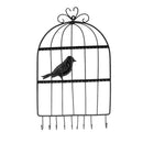 Birdcage Wall Hanger Earring Jewelry Display Holder Organizer Rack Black