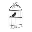 Birdcage Wall Hanger Earring Jewelry Display Holder Organizer Rack Black
