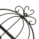 Birdcage Wall Hanger Earring Jewelry Display Holder Organizer Rack Black