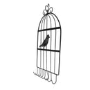 Birdcage Wall Hanger Earring Jewelry Display Holder Organizer Rack Black