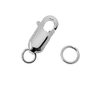 Double Circle 925 Sterling Silver Lobster Clasps for Jewelry DIY