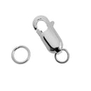 Double Circle 925 Sterling Silver Lobster Clasps for Jewelry DIY