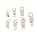 Double Circle 925 Sterling Silver Lobster Clasps for Jewelry DIY