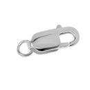 Single Circle 925 Sterling Silver Lobster Clasps Jewelry DIY Making