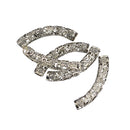 5pcs Tibetan Silver Curved Tube Spacer Beads Jewelry Making Craft