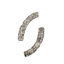 5pcs Tibetan Silver Curved Tube Spacer Beads Jewelry Making Craft