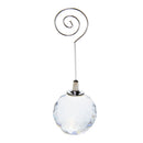 Generic Crystal Round Ball Table Place Card Note Photo Holder Memo Clip