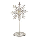 Crystal Snowflake Place Card Holder With Round Base Wedding Party Favor