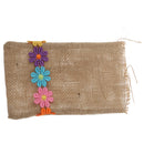 Vintage Rustic Flowers Pouch Gift Bags Wedding Favor Pack of 12pcs