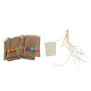 Vintage Rustic Flowers Pouch Gift Bags Wedding Favor Pack of 12pcs